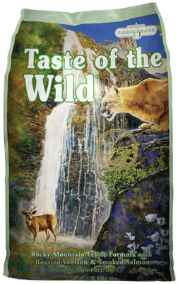 Taste of the Wild (Тейст Оф Зе Вайлд) Rocky Mountain. Сухой беззерновой корм для кошек всех возрастов с олениной и лососем, 2,27 кг